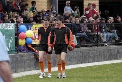 Central Umpires Taylor & Ebbott