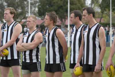 Euroa players line up