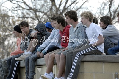 Supporters at the Footy