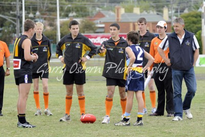 Captains & Umpires coin toss