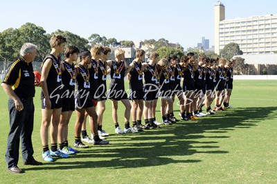 Bushies line up & Coach