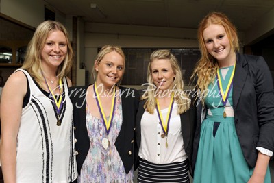 2012 Netball Medallists