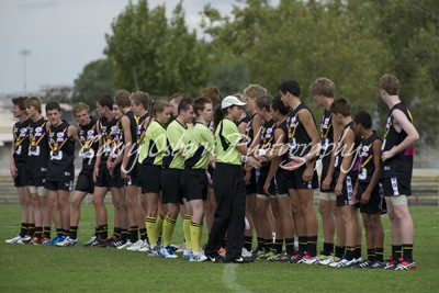 All Bushies Players Line Up Umpires