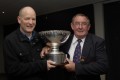 2008. George Hunter Champion Club - Kyabram - Tony Hansen & GVFL&prime;s Mick Williams board