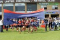 Shepp United players & Banner