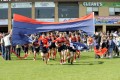 Shepp United players & Banner