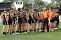 All Bushies line up & Umpires